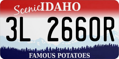 ID license plate 3L2660R