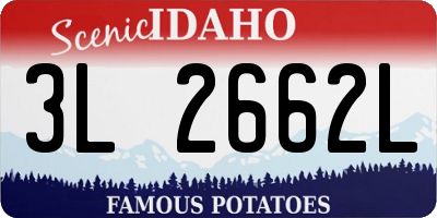 ID license plate 3L2662L