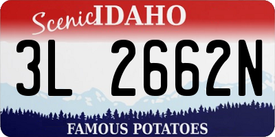 ID license plate 3L2662N
