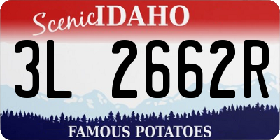 ID license plate 3L2662R