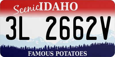 ID license plate 3L2662V