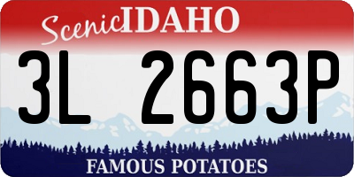 ID license plate 3L2663P