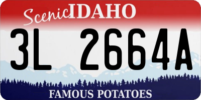 ID license plate 3L2664A