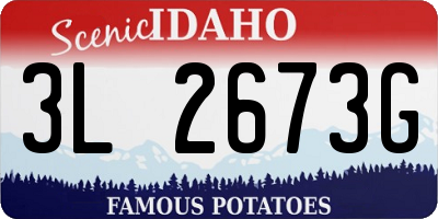 ID license plate 3L2673G