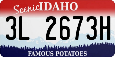 ID license plate 3L2673H