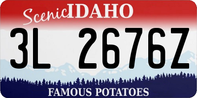 ID license plate 3L2676Z