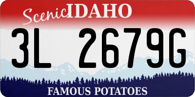 ID license plate 3L2679G
