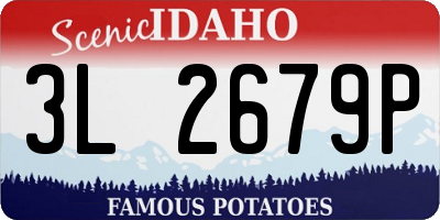 ID license plate 3L2679P