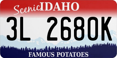 ID license plate 3L2680K
