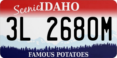 ID license plate 3L2680M