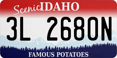 ID license plate 3L2680N