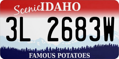 ID license plate 3L2683W