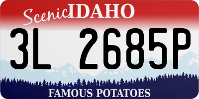 ID license plate 3L2685P