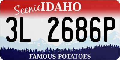 ID license plate 3L2686P
