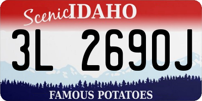 ID license plate 3L2690J