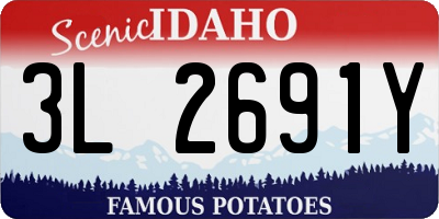 ID license plate 3L2691Y