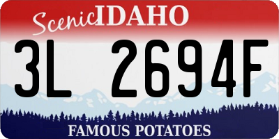 ID license plate 3L2694F