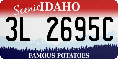 ID license plate 3L2695C