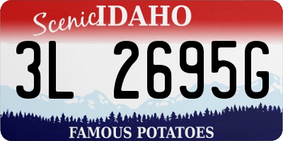 ID license plate 3L2695G
