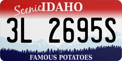 ID license plate 3L2695S