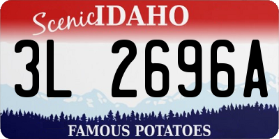 ID license plate 3L2696A
