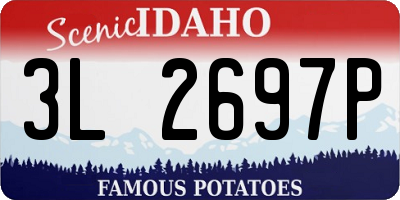ID license plate 3L2697P