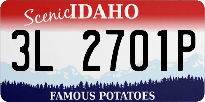 ID license plate 3L2701P