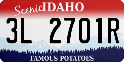 ID license plate 3L2701R