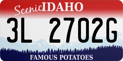 ID license plate 3L2702G