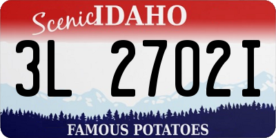 ID license plate 3L2702I