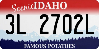 ID license plate 3L2702L