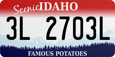 ID license plate 3L2703L