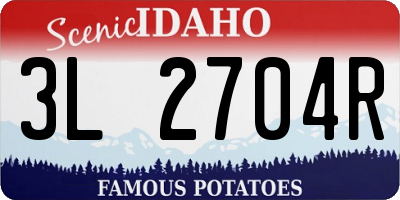 ID license plate 3L2704R