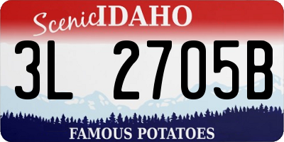 ID license plate 3L2705B