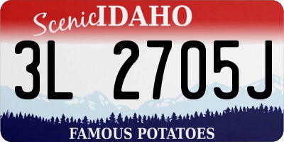 ID license plate 3L2705J