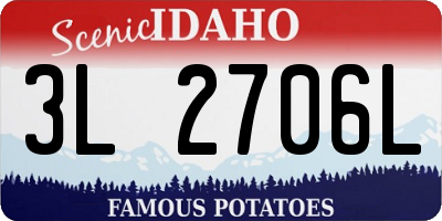 ID license plate 3L2706L