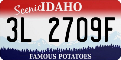 ID license plate 3L2709F