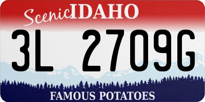 ID license plate 3L2709G