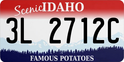 ID license plate 3L2712C