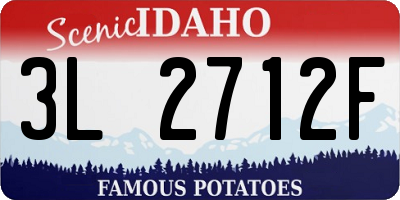ID license plate 3L2712F