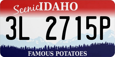 ID license plate 3L2715P