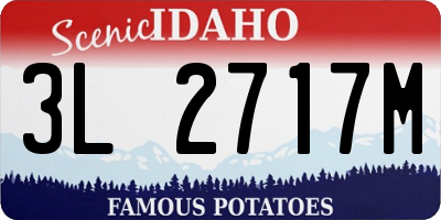ID license plate 3L2717M