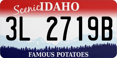 ID license plate 3L2719B