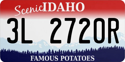 ID license plate 3L2720R