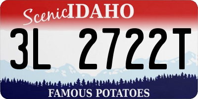 ID license plate 3L2722T