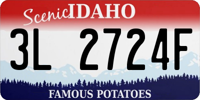 ID license plate 3L2724F