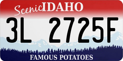 ID license plate 3L2725F