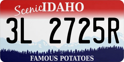ID license plate 3L2725R