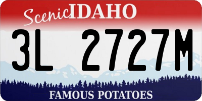 ID license plate 3L2727M