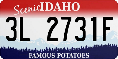 ID license plate 3L2731F
